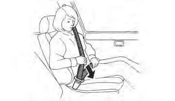 For the most effective protection when the vehicle is in motion, the seat should be upright. Always sit well back in the seat with both feet on the floor and adjust the seat belt properly.