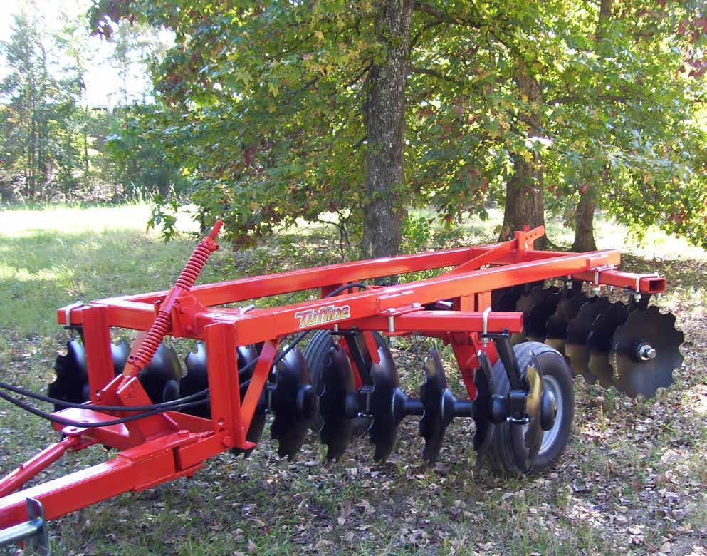 38 SERIES Offset Disc Harrows 6-10 2 10 1/2 Spacing Models Designed for 50 to 90 horsepower tractors 4 Square tube main frame 5 x 3 Square gang beams 1 1/2 RC steel axles, triple sealed ball