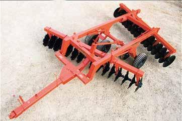 63 SERIES Heavy Offset Disc Harrows Designed for 120 to 200 horsepower tractors 7 x 5 Main frame and 7 x 5 Tubing gang beams 1 1/2 RC Square cold drawn axles, sealed ball bearings, front to rear