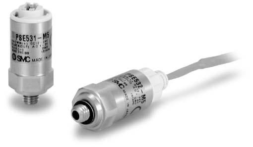 Pressure Sensor Series PSE530 How to Order PSE53 0 M5 0 1 2 3 Pressure sensing range High pressure [0 to 1 ] Vacuum [0 to 101 ] Low pressure [0 to 101 ] Compound pressure [ 101 to 101 ] Option Nil