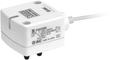 Low Differential Pressure Sensor Series PSE550 PSE550 How to Order Nil 28 Output specifications Voltage output type 1 to 5 V Current output type 4 to 20 ma Option 2 (Connector) Nil None Connector for