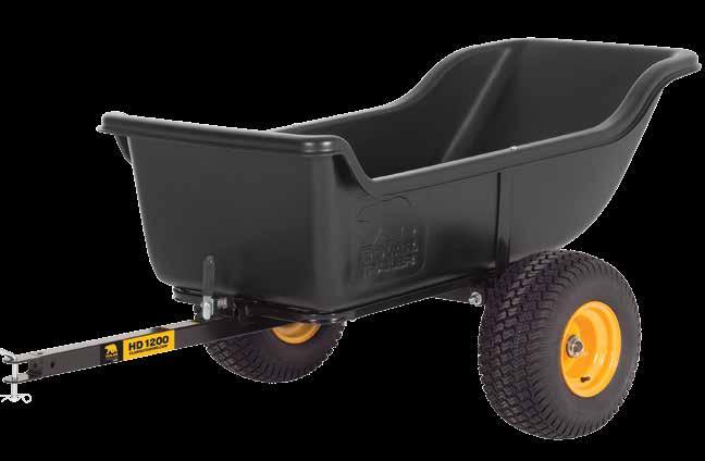 HD 1200 HD 1200 TA The POLAR HD 1200 Series trailers are the ideal "go-anywhere, haul-anything" utility trailer. Turn your ATV or lawn tractor into an all-purpose hauling machine.