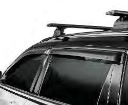 Deflectors follow the contours of the windows and allow them to be