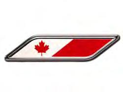 Exterior ccessories Exterior ppearance - Emblems and Badges B C D Dart 2018 2013 Fender Badge, set of two - Canada logo
