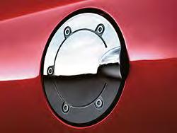 Exterior ccessories Exterior ppearance - Fuel Filler Door Give your vehicle a sporty look by adding a unique luminum Fuel Filler Door.
