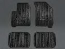 0 logo) Charger 2018 2011 D ll Weather Floor Mats, Black - Complete set of four - WD only
