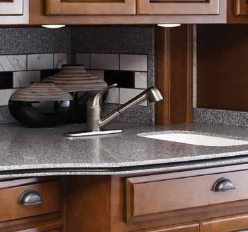 Like a 30 convection microwave, three-burner cooktop and residential refrigerator plus fine handcrafted hardwood