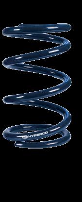 Benefits of Hypercoils for Motorsports More usable deflection Less weight 2% rate linearity tolerance from 20% to 60% of deflection 4% rate linearity tolerance from 61% to 80% of