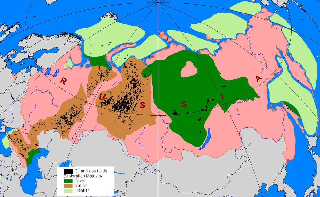 Exploration Maturity of Russian Oil & Gas Producing Regions Oil