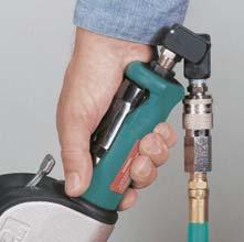It improves tool maneuverability, minimizes operator fatigue and extends hose life.