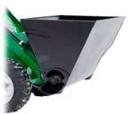 Silage dispenser This hydraulically operated broom is a useful attachment when sweeping materials to the side.