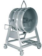 The Utility Mancooler is mounted on a heavy duty tubular base with reinforcing gussets that act as mounting pads.