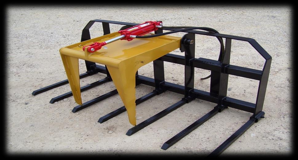 BUCKET GRAPPLE Add On Grapple to Fit Most Utility & Rock Buckets Includes 2 1/2" x 7 cylinder & hose