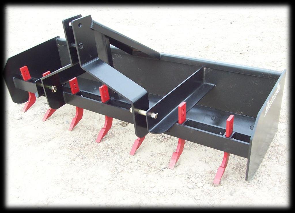 HEAVY DUTY BOX BLADE HBB6 HBB7 HBB8 ArmstrongAg's Heavy Duty Box Blade has 3'8" thick back plate and 1/2" thick end plates. Reversible front and rear cutting edges.