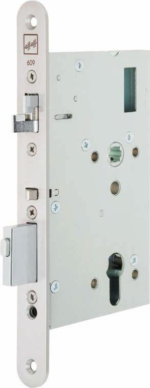 MECHANICS M E D I A T O R L O C K, W O O D E N A N D S T E E L D O O R S MEDIATOR lock, for wooden and steel doors The full leaf version of the MEDIATOR lock is available with different backsets and