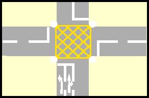 4428 CARS10.34 You may only enter a box junction when: You need to turn left The traffic lights show green Your exit road is clear There are less than two vehicles in front of you 4429 CARS10.