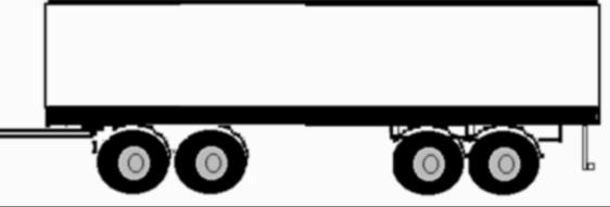 Distance measured from centre of front to Four axle trailer TONNES PER