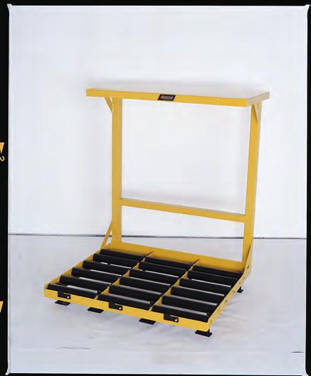 BATTERY ROLLER STAND The BHS Battery Roller Stands (BS) provide convenient storage for industrial lift truck batteries.