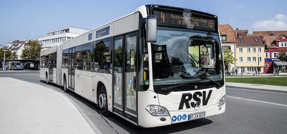 A Careful Driving Style and Reduced Fuel Consumption RSV Facts Location: Reutlingen, Germany Founded: 1969 Employees: 140 (thereof 100 drivers) Fleet: 65 own buses 21 million passengers per year in