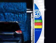 LightDoors use an array of 20 LED light bars to attract customers to the carwash, guide them into the bay, display a
