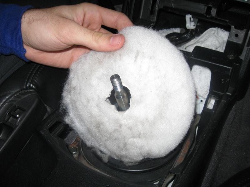 12. If your car is equipped with a white sound dampening insolation,