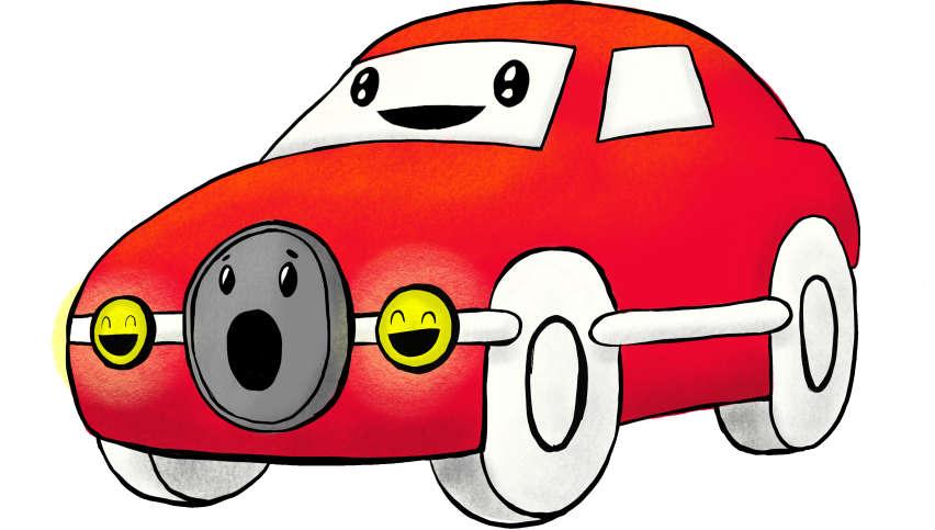 What if you made a car with two LED headlights in parallel, and a horn buzzer all controlled by the