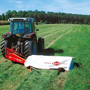 such as when a narrow pickup follows the mower, extended swathboards are available.