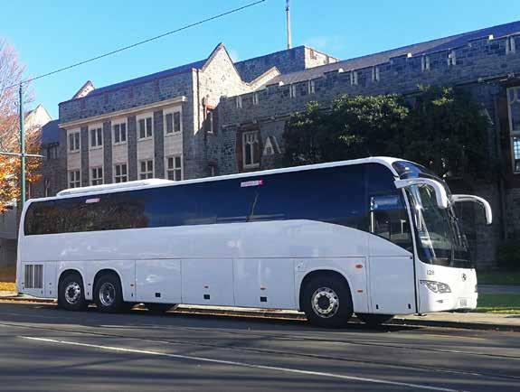 Scania Number in fleet: 4 Size: 49 seats The ideal coach for large groups providing a smooth comfortable ride in a modern vehicle.