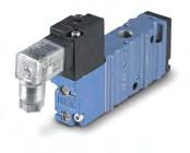 52 SERIES The MAC 52 series is a 3-way balanced spool valve pilot operated by a small direct operated 4-way solenoid valve - a one-off in air valve manufacturing.