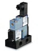 53 SERIES LARGE 3-WAY The MAC 53 series is a 3-way blanced spool valve piloted by a small direct operated 4-way solenoid pilot - a one-off in air valve manufacturing.