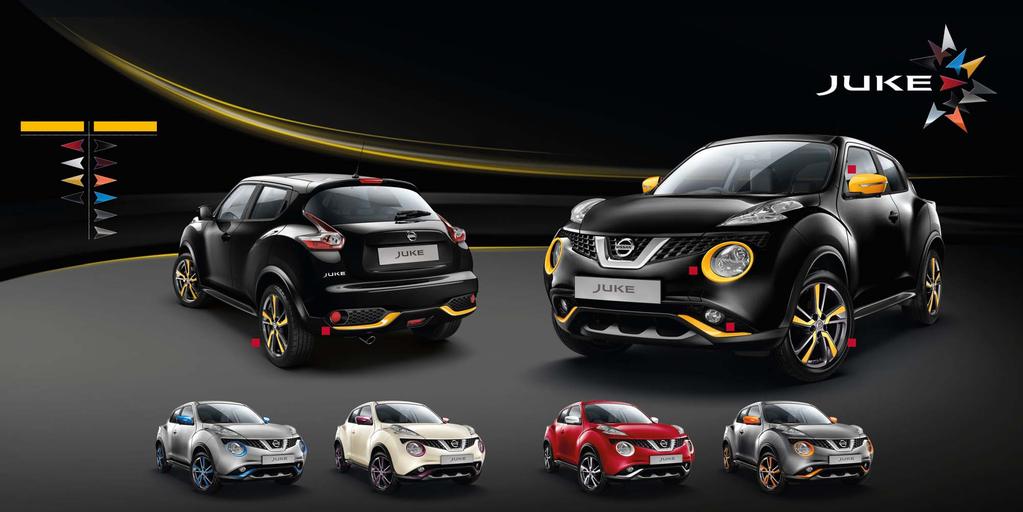 NISSAN DESIGN STUDIO FOR JUKE New Nissan JUKE. Build your own thrill. Personalisation reflects who you are. It s exciting.