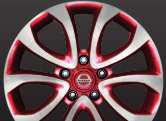 PERSONALISATION 5) 18" NISMO alloy wheel (253) 17" ATO alloy wheels Detroit Red diamond cut (33)