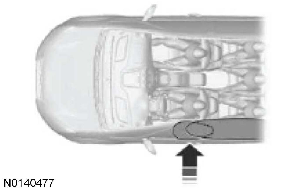 Reference Information 5-3 A label or embossed side panel indicating that side airbags are fitted to your vehicle. Side airbags located inside the seatback of the driver and front passenger seatbacks.