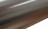 It reduces glare from shiny stainless steel while still retaining a smooth feel. Although the surface has a consistent look it may still contain pits and scratches.