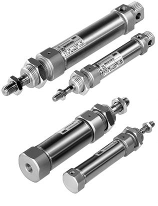 ISO Cylinders Magnetic Piston Single Acting Ø 10 to 25 mm Magnetic piston as standard Conforming to ISO 6432 Corrosion resistance Nose mounting nut and piston rod locknut as standard Technical Data