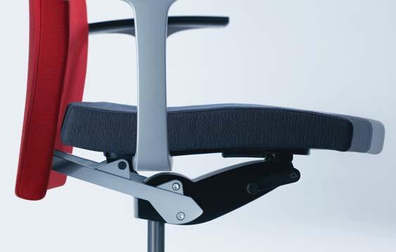 3D armrests The arm surfaces can be adjusted in any