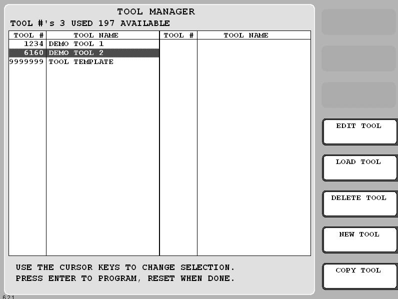 1115200 RamPAC User Manual Figure 4-2. Tool Manager Screen 3.