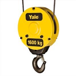 Flexible and long-life steel rope. Easily accessible rope drum for quick rope exchange.