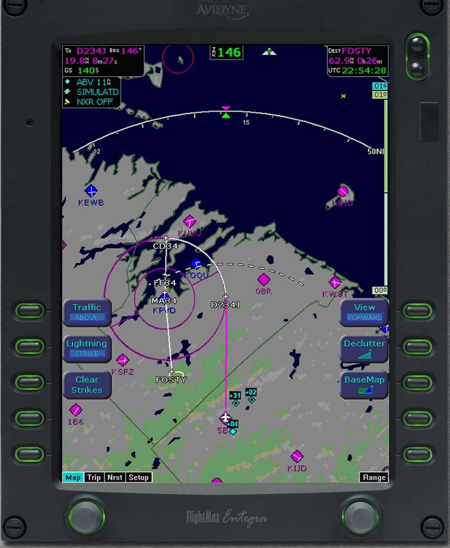 Columbia 350 (LC42-550FG) Section 7 Description of the Airplane and Systems 3 1 2 11 6 5 8 4 7 9 10 12 Figure 7-38 Map Orientation Control The pilot can control the orientation of the map and sensor