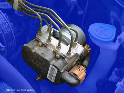 Pump Motor and Accumulator A high pressure electric pump is used in some ABS systems to generate power assist for normal braking as well as the reapplication of brake pressure during ABS braking The