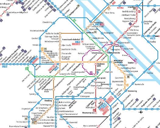Vienna Metro Network Overview Metro