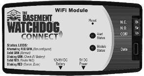 notifications of potential problems and needed maintenance while away from home. There are currently two modules that can be connected: Basement Watchdog WiFi Module (Model No.