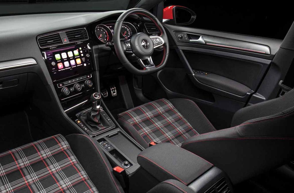 Golf GTI interior shown with App-Connect UB