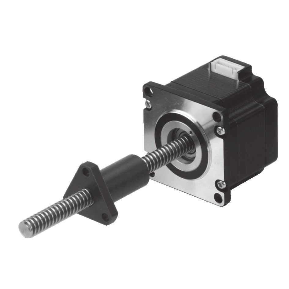 Basic Styles LN Linear Non-Captive Shaft A lead-screw nut is integrated into the motor rotor, and the leadscrew passes through the center of the motor.