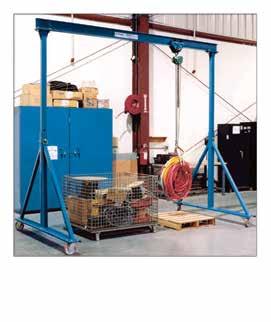 Our heavy duty end frame design with square tubing uprights, knee braces and channel base provides stable lifting and movement. Why Choose a Gorbel Gantry?