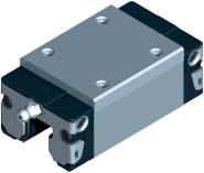 Rexroth Ball Rail Systems Standard Runner Blocks, Steel Version Runner Block 1621- Slimline, high Versions: Runner block without ball retainer: for part numbers, see table Runner block with ball