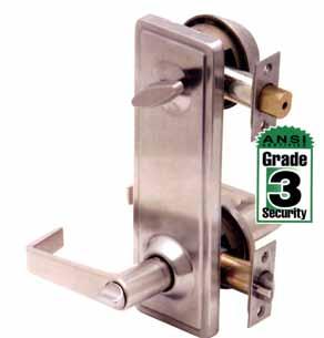 SPECIFICATIONS Interconnected latchbolt and deadbolt chassis Ideal for new construction 5 1/2 center to