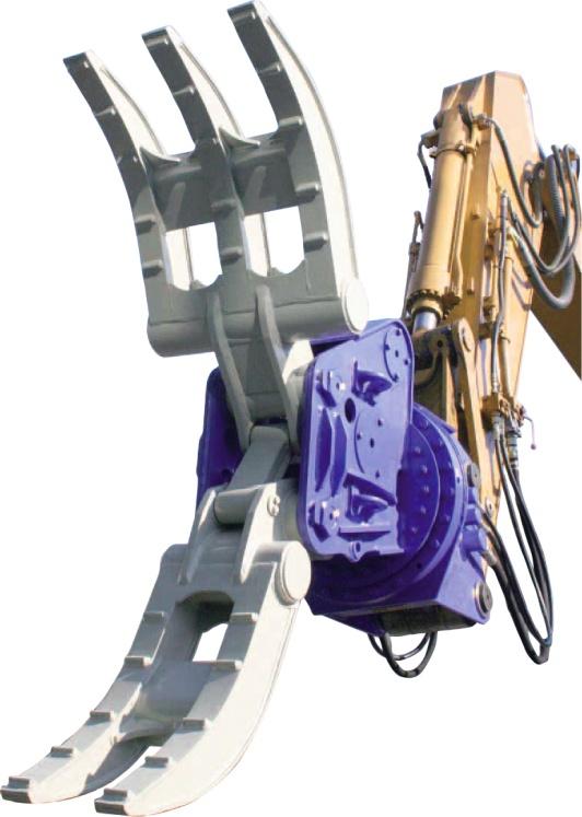 ASG Series Silent Grapple Wide range of applications: Demolition of wooden structures, Scrap handling, Cleaning,