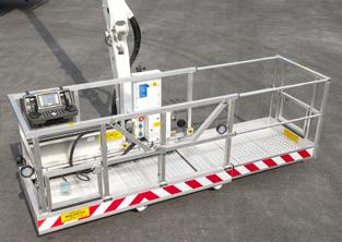 BRONTO OPTIONS for Wind turbine maintenance Extendable Cage Can be extended up to 12 ft (3.