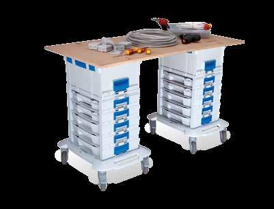 Can be separated for transport in the. Weight: 1.9 kg ACCESSORIES Mobile worktop M AP LB 500x700 Ref. no. 1000001369 Dim.